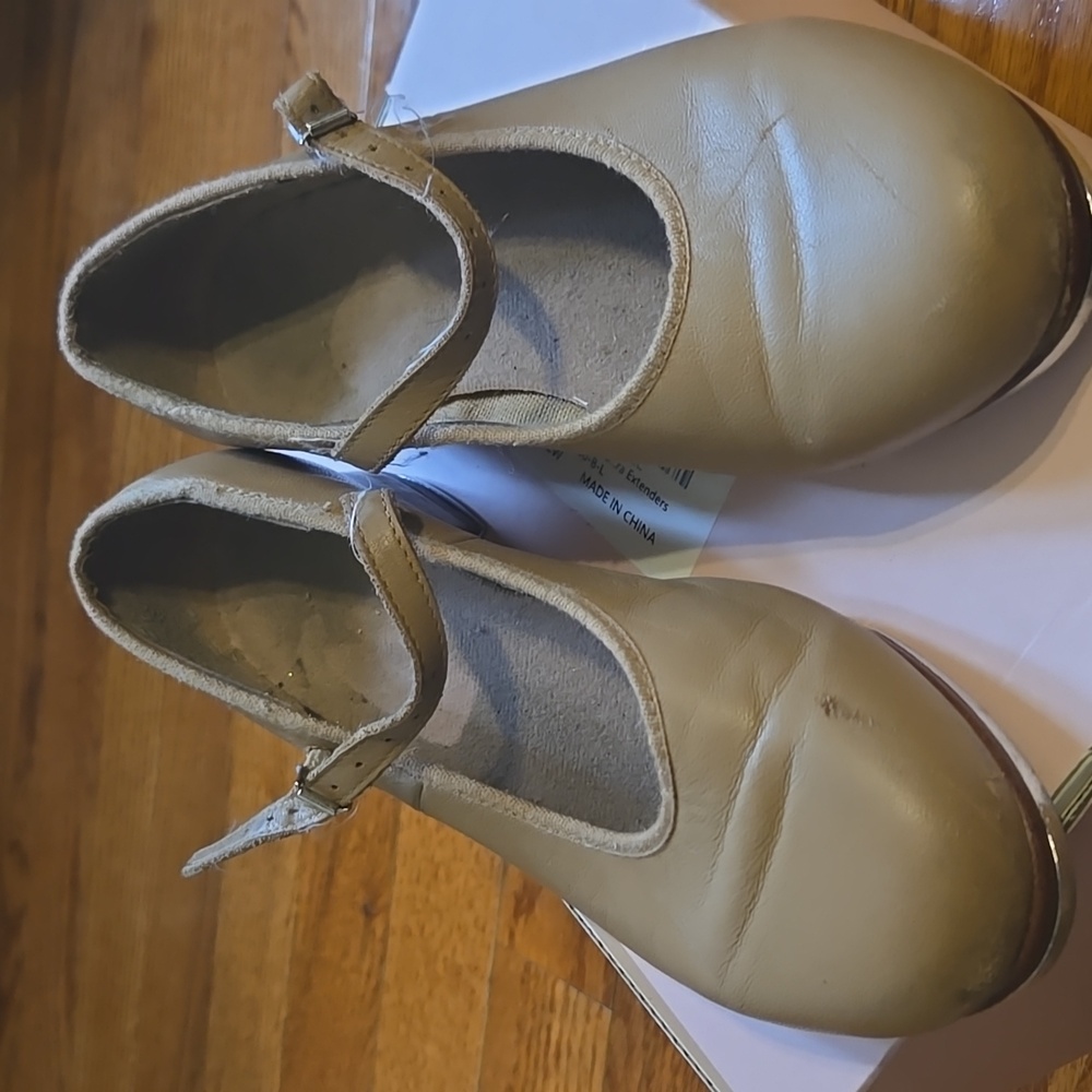 Classic Tan Kids Dancing Shoes